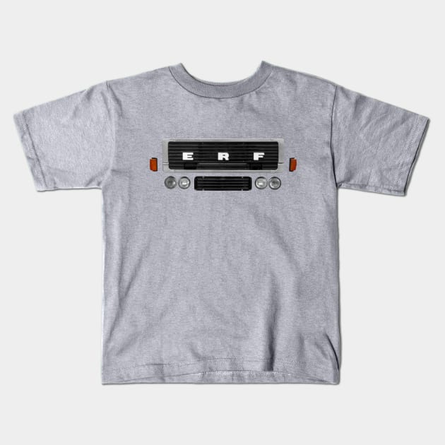 ERF C series 1980s classic heavy lorry minimalist front Kids T-Shirt by soitwouldseem